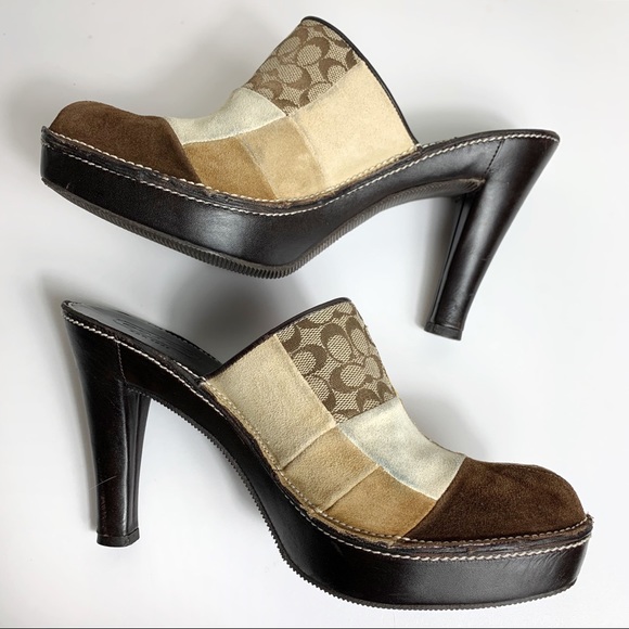 Coach Kieran Patchwork Logo Heels - Picture 5 of 7